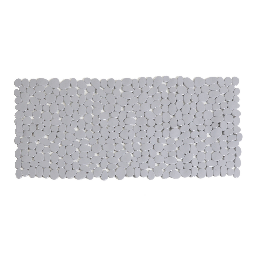 Csúszásgátló kádbetét, kavics mintás, szürke, 90×40 cm