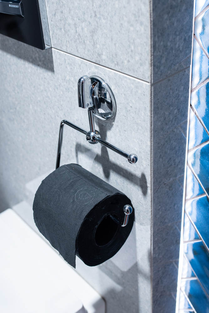WC-papír tartó tapadókoronggal, fúrás nélkül – 3. kép