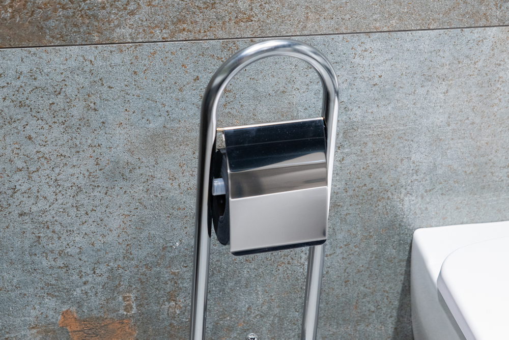 WC-garnitúra állvány fedeles papírtartóval, krómozott – 6. kép