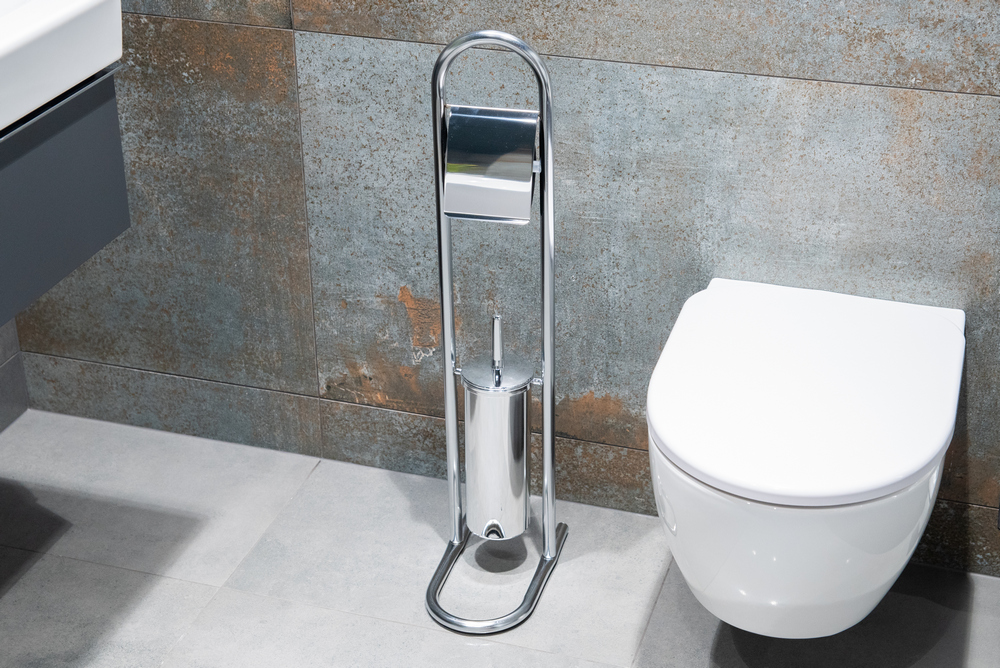 WC-garnitúra állvány fedeles papírtartóval, krómozott – 7. kép